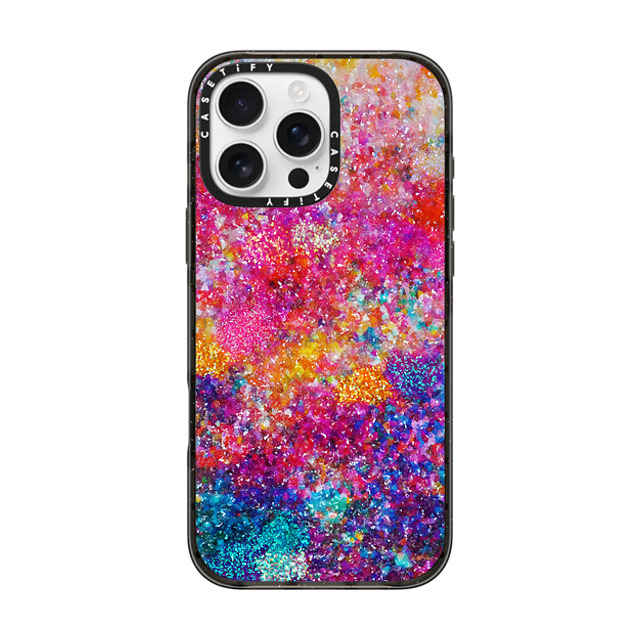 Ingrid Ching x CASETiFY iPhone 16 Pro Max ケース ブラック インパクトケース MagSafe対応 And We Danced Our Way Home by Ingrid Ching