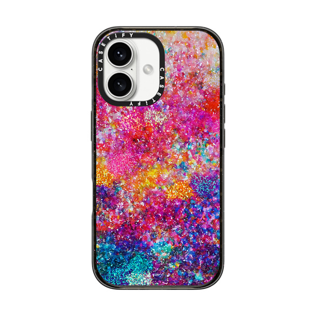 Ingrid Ching x CASETiFY iPhone 16 ケース ブラック インパクトケース MagSafe対応 And We Danced Our Way Home by Ingrid Ching