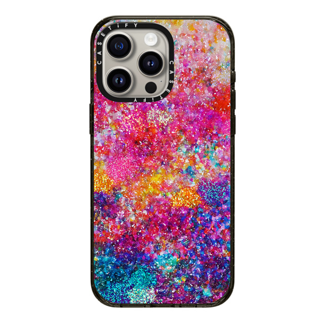 Ingrid Ching x CASETiFY iPhone 15 Pro Max ケース ブラック インパクトケース MagSafe対応 And We Danced Our Way Home by Ingrid Ching