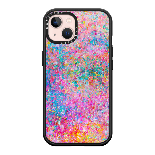 Ingrid Ching x CASETiFY iPhone 13 ケース マットブラック インパクトケース MagSafe対応 My Neon Summer by Ingrid Ching