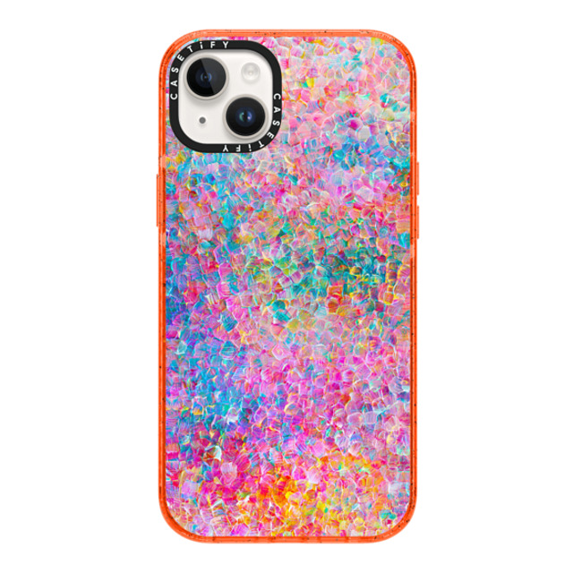 Ingrid Ching x CASETiFY iPhone 14 Plus ケース オレンジ インパクトケース My Neon Summer by Ingrid Ching