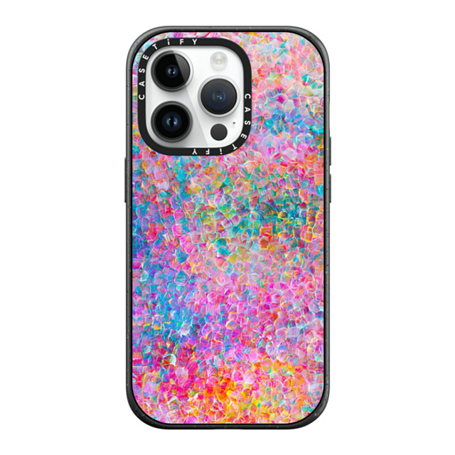 Ingrid Ching x CASETiFY iPhone 14 Pro ケース マットブラック インパクトケース MagSafe対応 My Neon Summer by Ingrid Ching