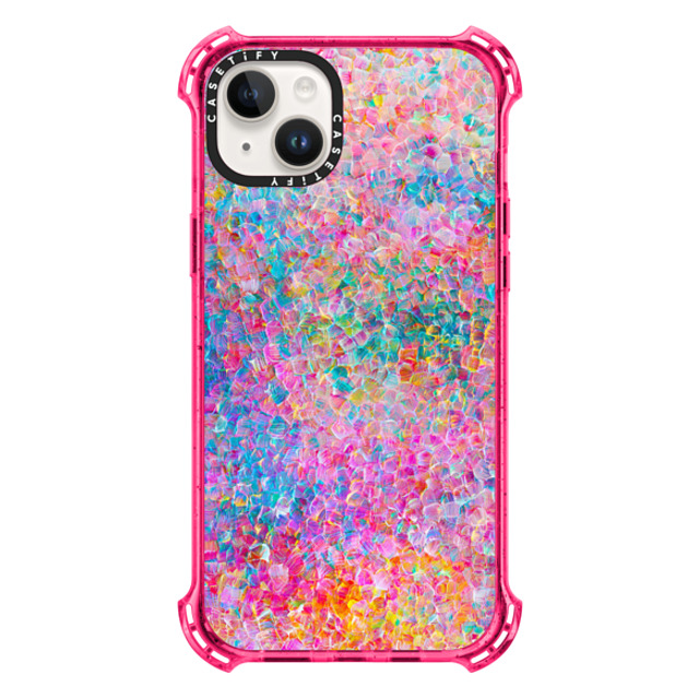 Ingrid Ching x CASETiFY iPhone 14 Plus ケース Bubble Gum バウンスケース My Neon Summer by Ingrid Ching