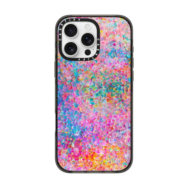 Ingrid Ching x CASETiFY iPhone 16 Pro Max ケース ブラック インパクトケース MagSafe対応 My Neon Summer by Ingrid Ching