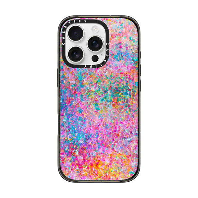 Ingrid Ching x CASETiFY iPhone 16 Pro ケース ブラック インパクトケース MagSafe対応 My Neon Summer by Ingrid Ching