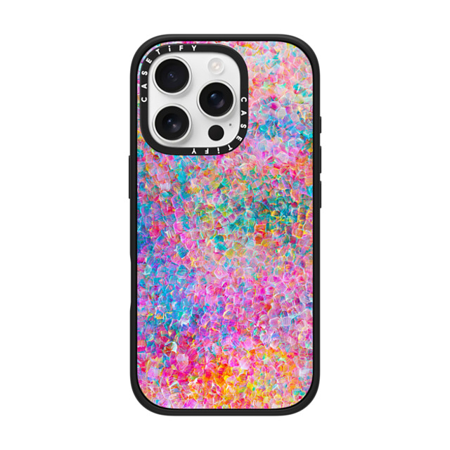 Ingrid Ching x CASETiFY iPhone 16 Pro ケース マットブラック インパクトケース MagSafe対応 My Neon Summer by Ingrid Ching