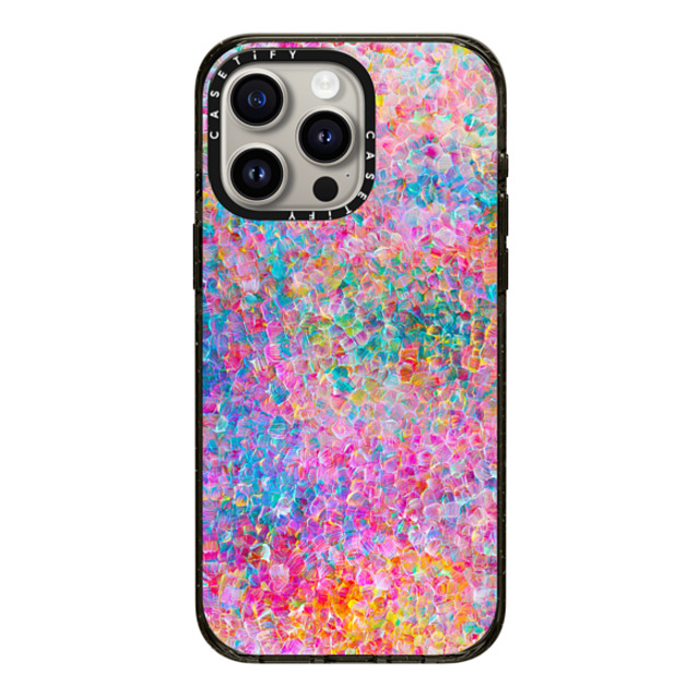 Ingrid Ching x CASETiFY iPhone 15 Pro Max ケース ブラック インパクトケース MagSafe対応 My Neon Summer by Ingrid Ching