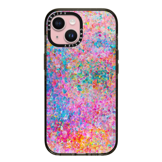 Ingrid Ching x CASETiFY iPhone 15 ケース ブラック インパクトケース My Neon Summer by Ingrid Ching