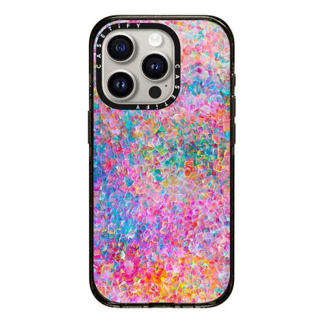 Ingrid Ching x CASETiFY iPhone 15 Pro ケース ブラック インパクトケース My Neon Summer by Ingrid Ching