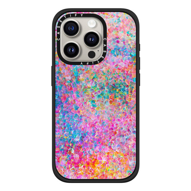 Ingrid Ching x CASETiFY iPhone 15 Pro ケース マットブラック インパクトケース MagSafe対応 My Neon Summer by Ingrid Ching