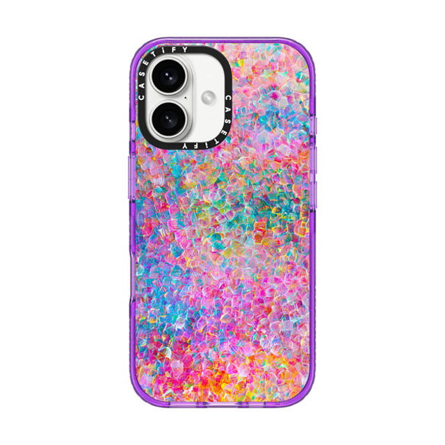 Ingrid Ching x CASETiFY iPhone 16 Case Fine Art パープル Impact Case MagSafe Compatible My Neon Summer by Ingrid Ching Father's Day Ingrid Ching x CASETiFY iPhone 16 Case Fine Art パープル Impact Case MagSafe Compatible My Neon Summer by Ingrid Ching Father's Day