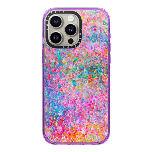 Ingrid Ching x CASETiFY iPhone 15 Pro Max Case Fine Art Glitter Purple Impact Case MagSafe Compatible My Neon Summer by Ingrid Ching Mother's Day Ingrid Ching x CASETiFY iPhone 15 Pro Max Case Fine Art Glitter Purple Impact Case MagSafe Compatible My Neon Summer by Ingrid Ching Mother's Day
