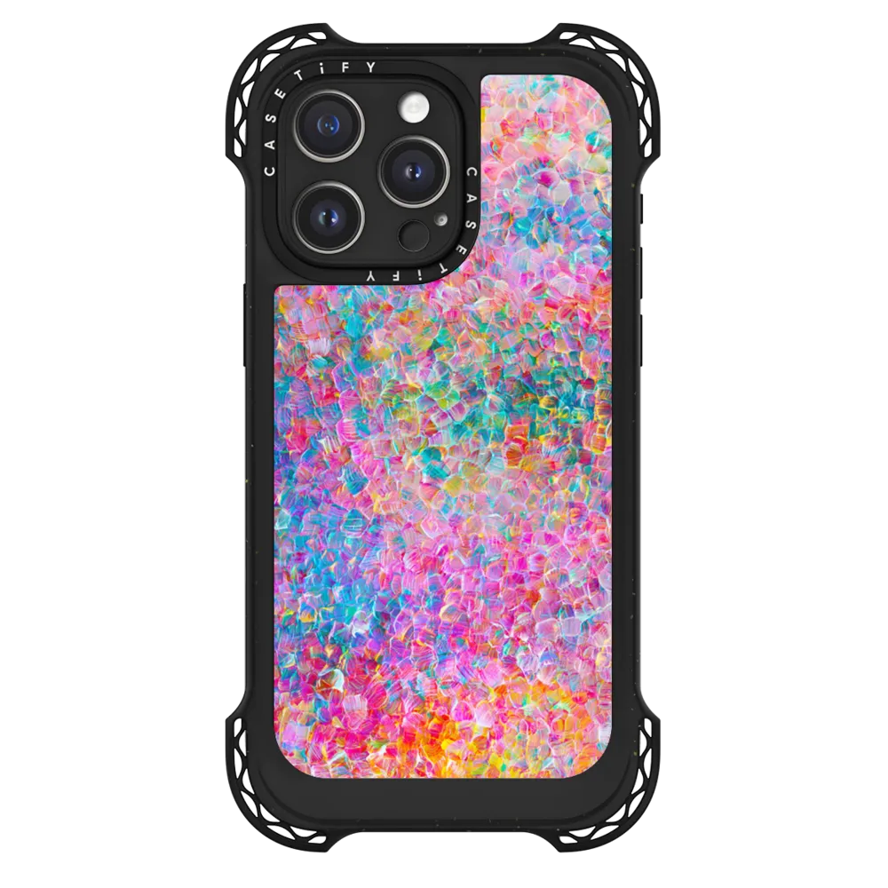 Ultra Bounce iPhone 15 Pro Max Case MagSafe Compatible - My Neon Summer by Ingrid Ching