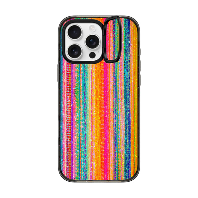 Ingrid Ching x CASETiFY iPhone 16 Pro Max ケース ブラック インパクトリングスタンドケース MagSafe対応 Lineation No. 62 by Ingrid Ching