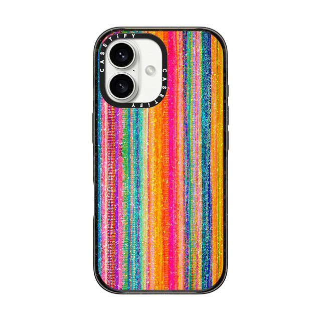 Ingrid Ching x CASETiFY iPhone 16 ケース ブラック インパクトケース MagSafe対応 Lineation No. 62 by Ingrid Ching