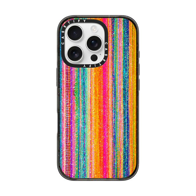 Ingrid Ching x CASETiFY iPhone 16 Pro ケース ブラック インパクトケース MagSafe対応 Lineation No. 62 by Ingrid Ching