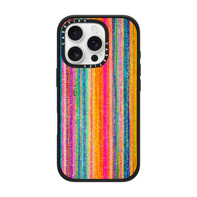 Ingrid Ching x CASETiFY iPhone 16 Pro ケース マットブラック インパクトケース MagSafe対応 Lineation No. 62 by Ingrid Ching