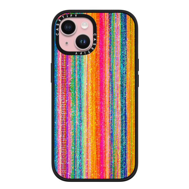 Ingrid Ching x CASETiFY iPhone 15 ケース マットブラック インパクトケース MagSafe対応 Lineation No. 62 by Ingrid Ching