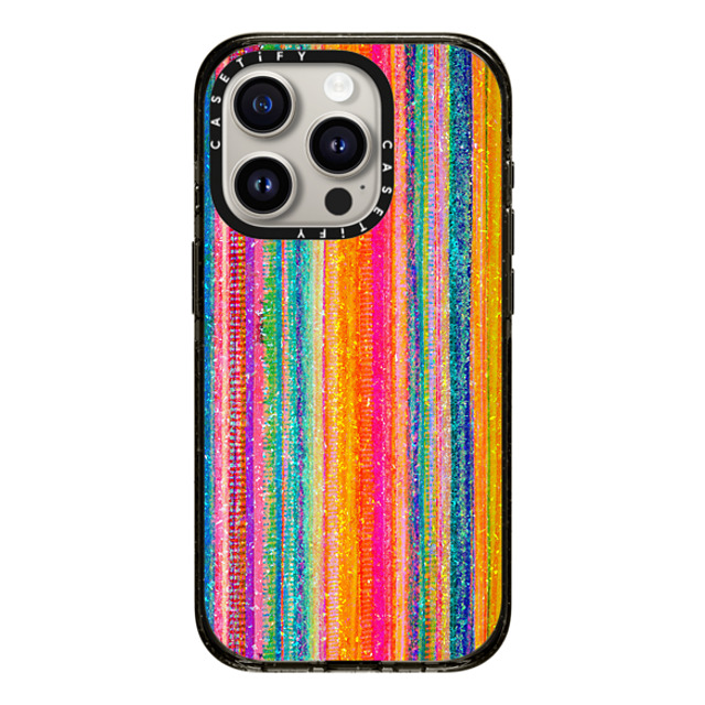 Ingrid Ching x CASETiFY iPhone 15 Pro ケース ブラック インパクトケース Lineation No. 62 by Ingrid Ching