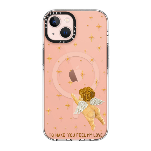 Emma Kang x CASETiFY iPhone 13 ケース クリア クリア ケース MagSafe対応 feel my love