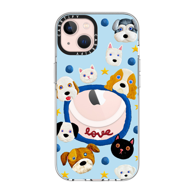 Emma Kang x CASETiFY iPhone 13 ケース クリア クリア ケース MagSafe対応 pet lover