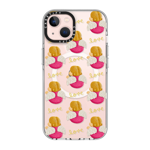 Emma Kang x CASETiFY iPhone 13 ケース クリア クリア ケース MagSafe対応 angel love