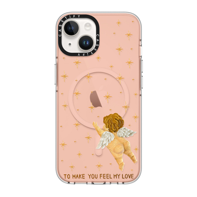 Emma Kang x CASETiFY iPhone 14 ケース クリア クリア ケース MagSafe対応 feel my love