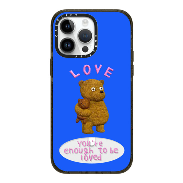 Emma Kang x CASETiFY iPhone 14 Pro Max ケース ブラック インパクトケース MagSafe対応 enough to be loved