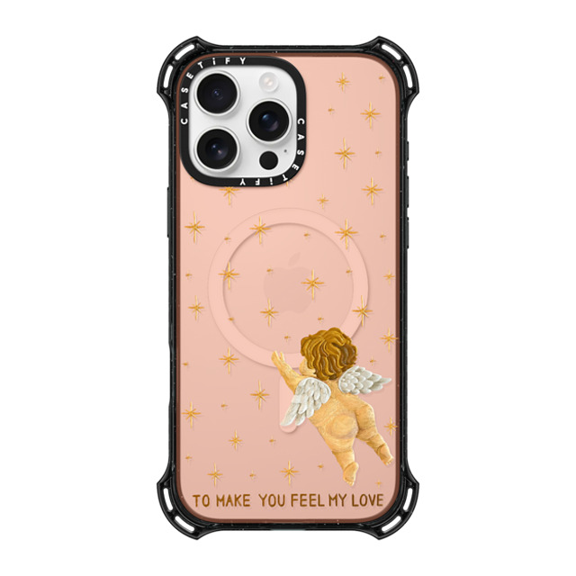 Emma Kang x CASETiFY iPhone 16 Pro Max ケース ブラック バウンスケース feel my love