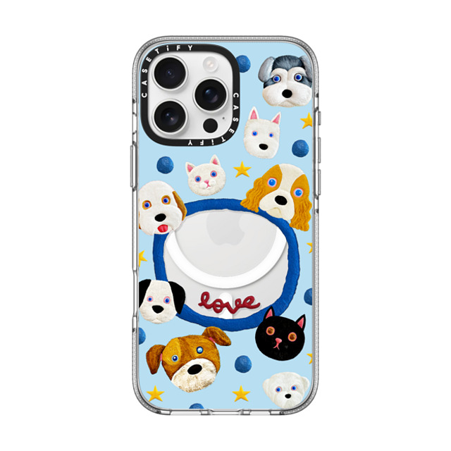 Emma Kang x CASETiFY iPhone 16 Pro Max ケース クリア クリア ケース MagSafe対応 pet lover