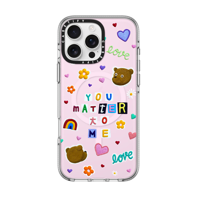 Emma Kang x CASETiFY iPhone 16 Pro Max ケース クリア クリア ケース MagSafe対応 you matter to me