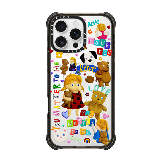 Emma Kang x CASETiFY iPhone 16 Pro Max Case Black ウルトラ インパクトケース MagSafe 対応 all about love Emma Kang x CASETiFY iPhone 16 Pro Max Case Black ウルトラ インパクトケース MagSafe 対応 all about love