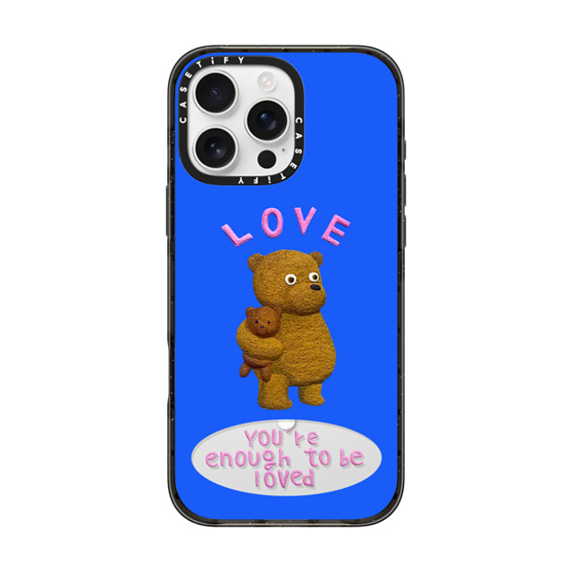 Emma Kang x CASETiFY iPhone 16 Pro Max ケース ブラック インパクトケース MagSafe対応 enough to be loved