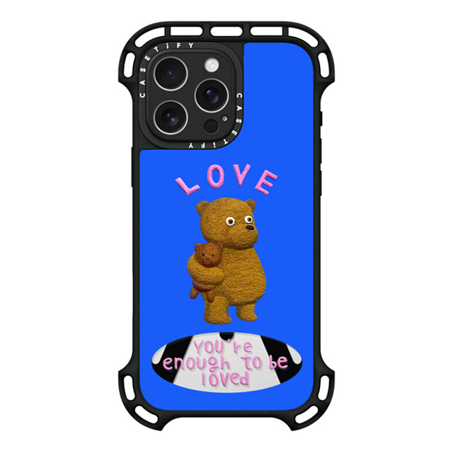 Emma Kang x CASETiFY iPhone 16 Pro Max ケース ブラック ウルトラ バウンスケース MagSafe対応 enough to be loved