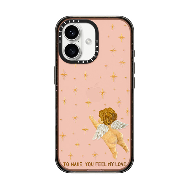 Emma Kang x CASETiFY iPhone 16 ケース ブラック インパクトケース feel my love