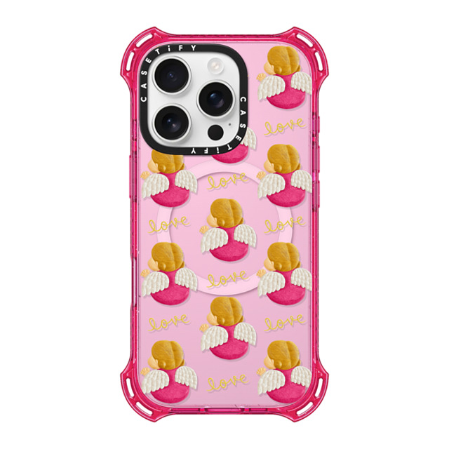 Emma Kang x CASETiFY iPhone 16 Pro Case プリムローズ ピンク バウンスケース angel love Emma Kang x CASETiFY iPhone 16 Pro Case プリムローズ ピンク バウンスケース angel love