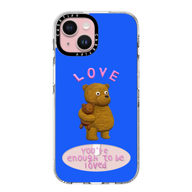 Emma Kang x CASETiFY iPhone 15 ケース クリア クリア ケース MagSafe対応 enough to be loved