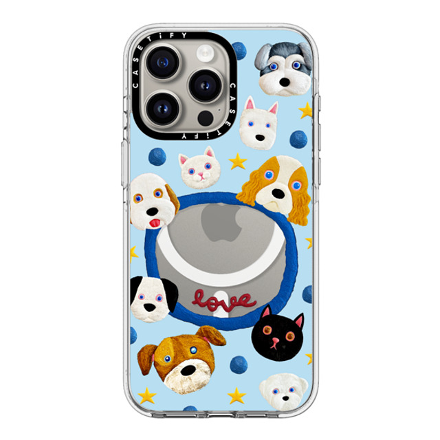 Emma Kang x CASETiFY iPhone 15 Pro Max ケース クリア クリア ケース MagSafe対応 pet lover