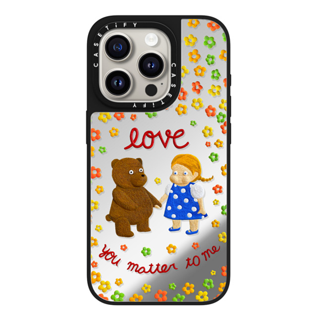 Emma Kang x CASETiFY iPhone 15 Pro Case Silver on Black ミラーケース MagSafe対応 stay with you Emma Kang x CASETiFY iPhone 15 Pro Case Silver on Black ミラーケース MagSafe対応 stay with you