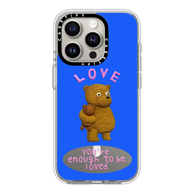 Emma Kang x CASETiFY iPhone 15 Pro ケース クリア クリア ケース MagSafe対応 enough to be loved