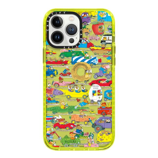 Richard_Scarry x CASETiFY iPhone 13 Pro Max Case ネオン イエロー インパクトケース Things That Go Pattern Phone Case Mother's Day Richard_Scarry x CASETiFY iPhone 13 Pro Max Case ネオン イエロー インパクトケース Things That Go Pattern Phone Case Mother's Day