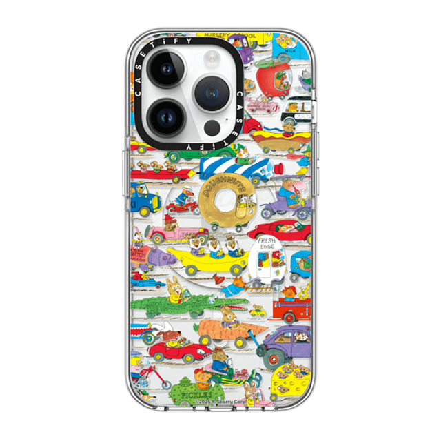 Richard_Scarry x CASETiFY iPhone 14 Pro Case Clear Clear Case MagSafe Compatible Things That Go Pattern Phone Case Richard_Scarry x CASETiFY iPhone 14 Pro Case Clear Clear Case MagSafe Compatible Things That Go Pattern Phone Case