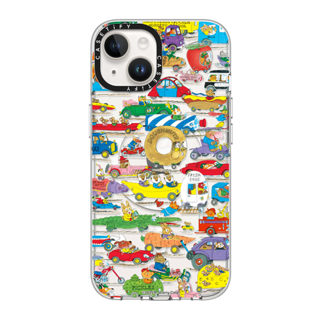 Richard_Scarry x CASETiFY iPhone 14 Case Clear Clear Case MagSafe Compatible Things That Go Pattern Phone Case Richard_Scarry x CASETiFY iPhone 14 Case Clear Clear Case MagSafe Compatible Things That Go Pattern Phone Case