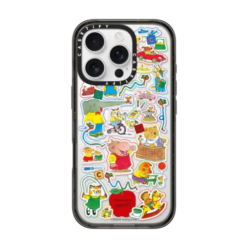iPhone 16 Pro - Richard Scarry Busy World Sticker Phone Case