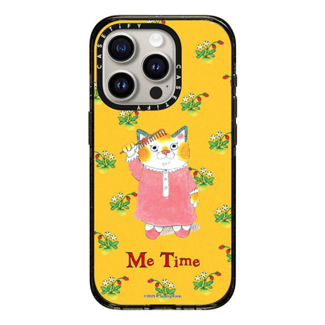 Richard_Scarry x CASETiFY iPhone 15 Pro ケース ブラック インパクトケース MagSafe対応 Me Time Sally Phone Case