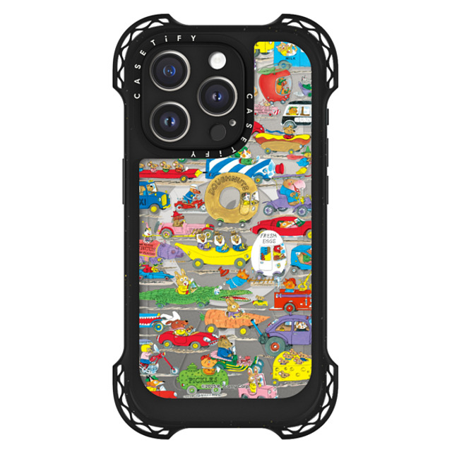 Richard_Scarry x CASETiFY iPhone 15 Pro Case ブラック ウルトラ バウンスケース MagSafe対応 Things That Go Pattern Phone Case Mother's Day Richard_Scarry x CASETiFY iPhone 15 Pro Case ブラック ウルトラ バウンスケース MagSafe対応 Things That Go Pattern Phone Case Mother's Day