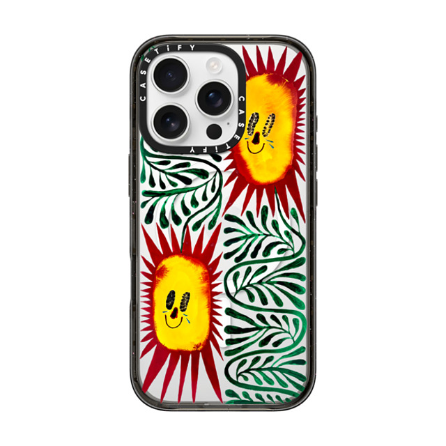 Chow Ciao Chow x CASETiFY iPhone 16 Pro ケース Nature,Fine Art ブラック インパクトケース MagSafe対応 Two Sun-criers by Chow Ciao Chow Father's Day Chow Ciao Chow x CASETiFY iPhone 16 Pro ケース Nature,Fine Art ブラック インパクトケース MagSafe対応 Two Sun-criers by Chow Ciao Chow Father's Day