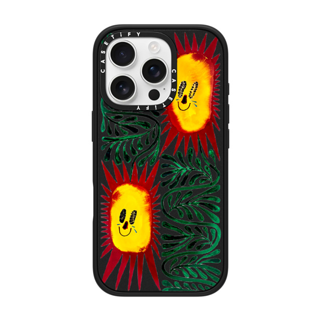 Chow Ciao Chow x CASETiFY iPhone 16 Pro ケース Nature,Fine Art マットブラック インパクトケース MagSafe対応 Two Sun-criers by Chow Ciao Chow Father's Day Chow Ciao Chow x CASETiFY iPhone 16 Pro ケース Nature,Fine Art マットブラック インパクトケース MagSafe対応 Two Sun-criers by Chow Ciao Chow Father's Day