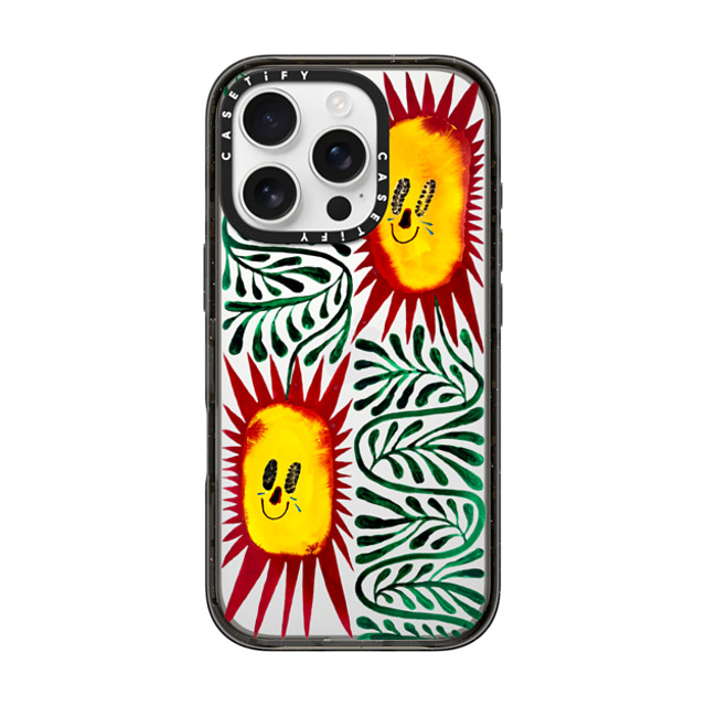 Chow Ciao Chow x CASETiFY iPhone 16 Pro ケース Nature,Fine Art ブラック インパクトケース Two Sun-criers by Chow Ciao Chow Father's Day Chow Ciao Chow x CASETiFY iPhone 16 Pro ケース Nature,Fine Art ブラック インパクトケース Two Sun-criers by Chow Ciao Chow Father's Day