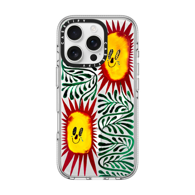 Chow Ciao Chow x CASETiFY iPhone 16 Pro ケース Nature,Fine Art クリア クリア ケース MagSafe対応 Two Sun-criers by Chow Ciao Chow Father's Day Chow Ciao Chow x CASETiFY iPhone 16 Pro ケース Nature,Fine Art クリア クリア ケース MagSafe対応 Two Sun-criers by Chow Ciao Chow Father's Day